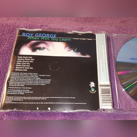 BOY GEORGE cd WHEN WILL YOU LEARN culture club 7 tracks - Picture 5 of 5